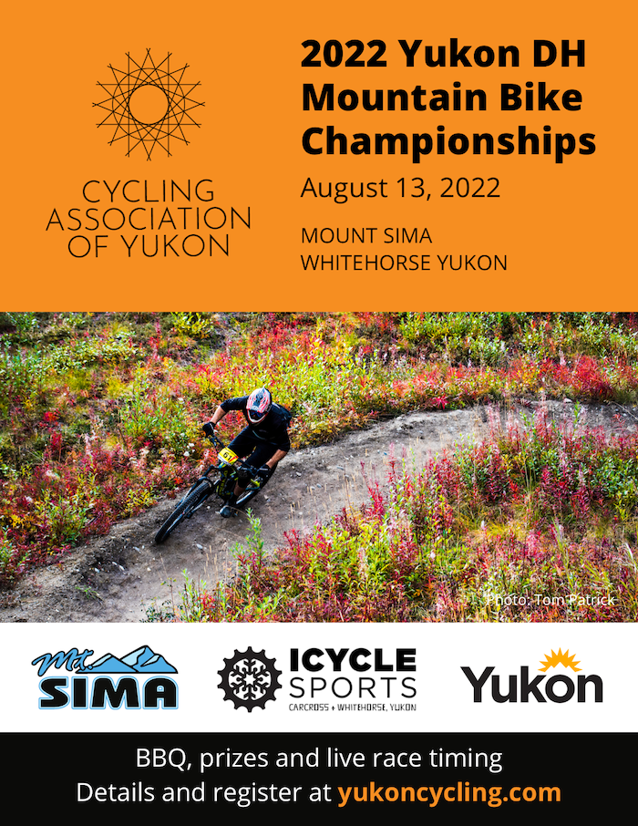 2022 Yukon DH Mountain Bike Championships poster